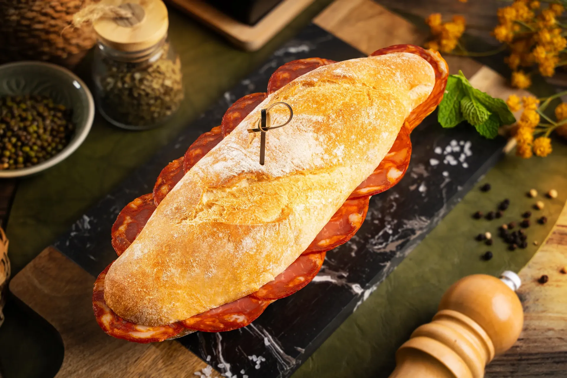 Bocadillo de chorizo Coren El de Castañas