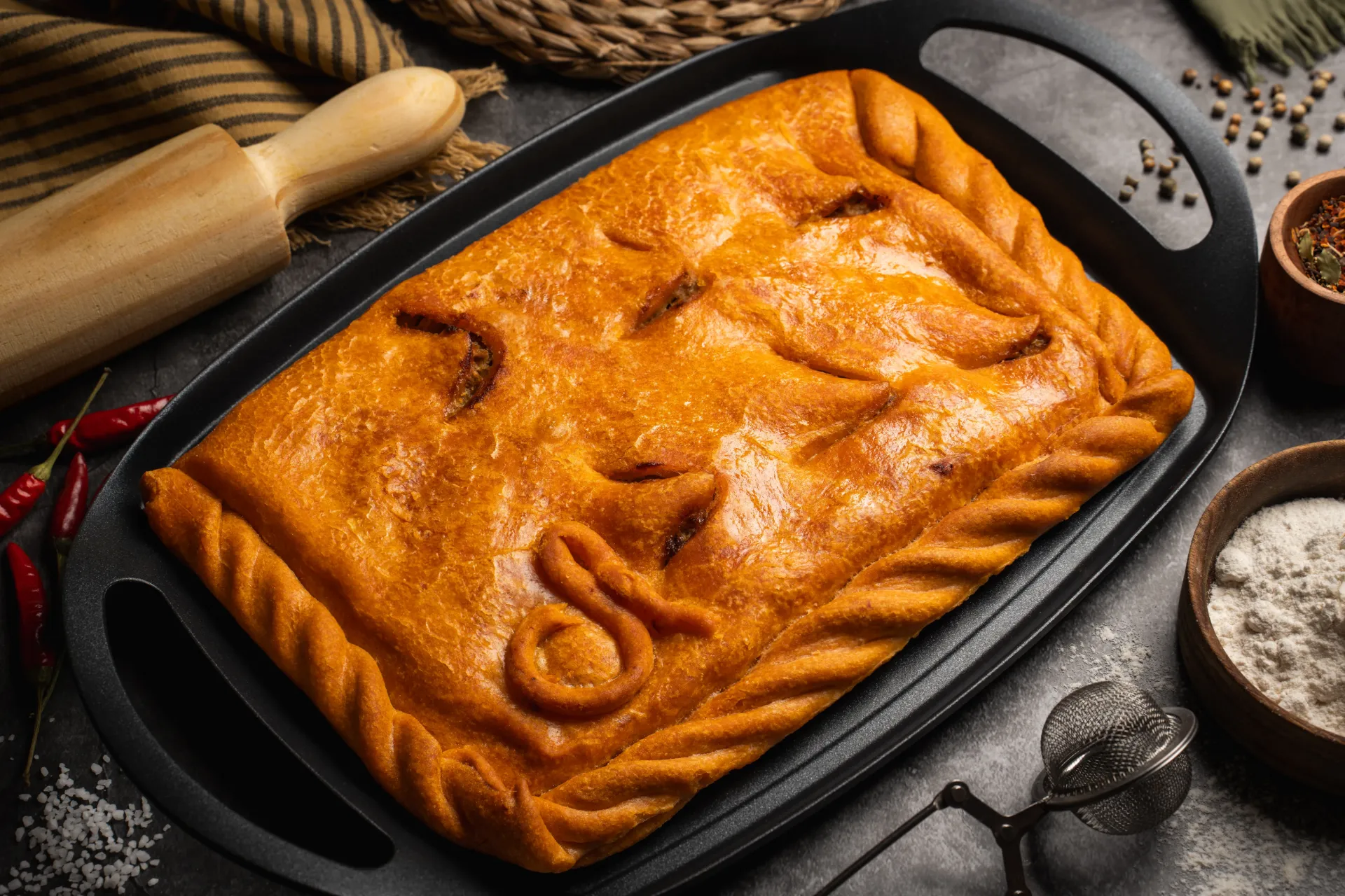 Empanada de cerdo Coren El de Castañas con manzana