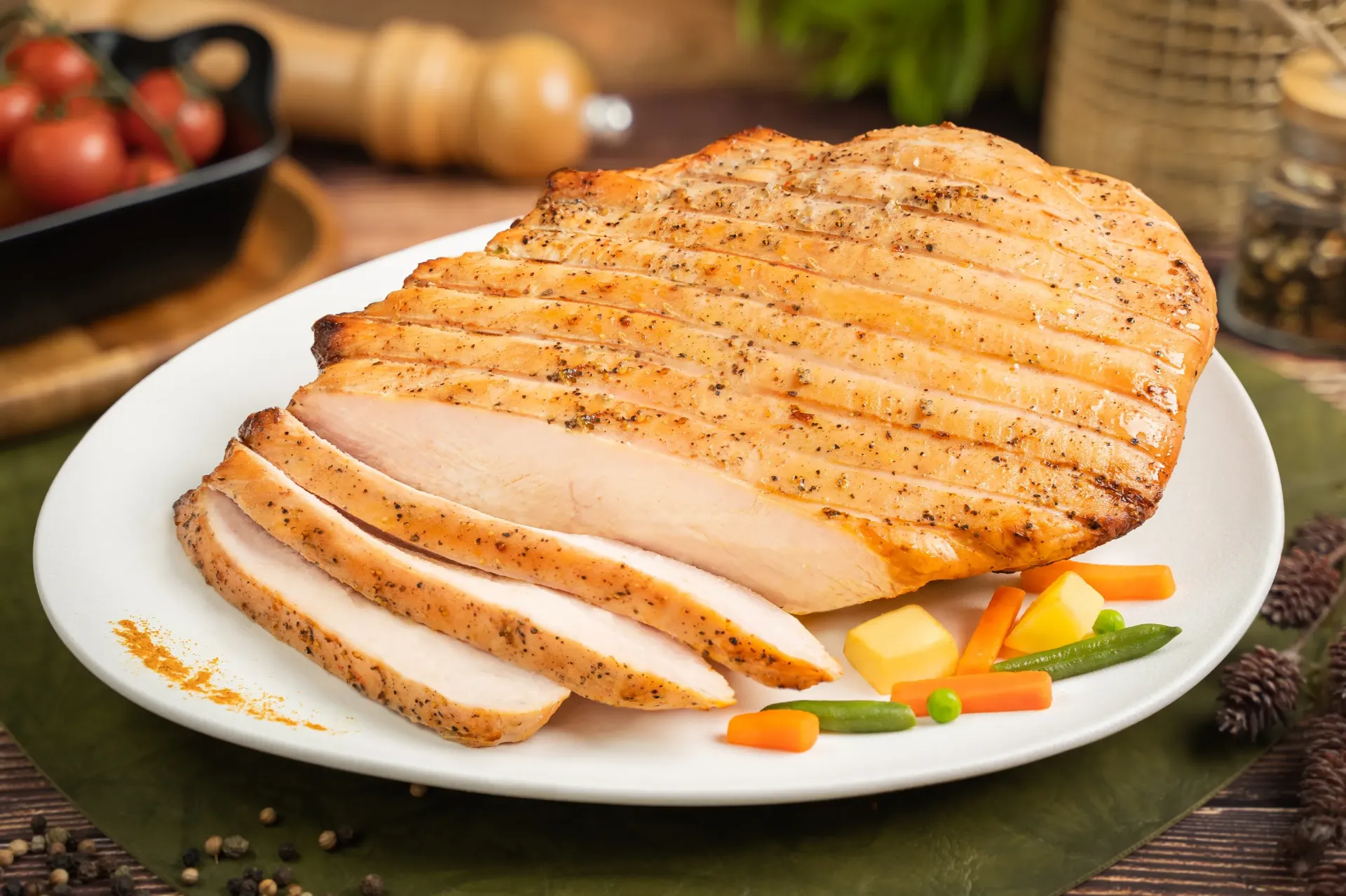 Pechuga de pavo a la pimienta