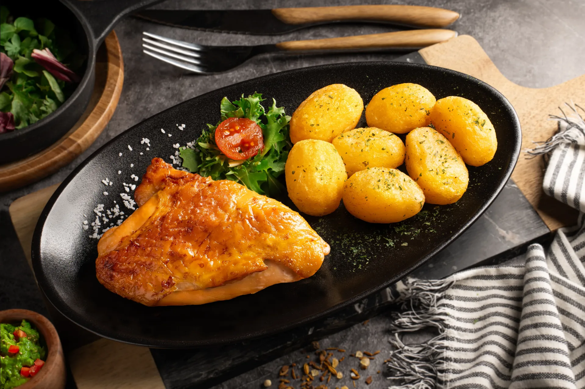 Menú de pechuga de pollo Coren de Corral campero