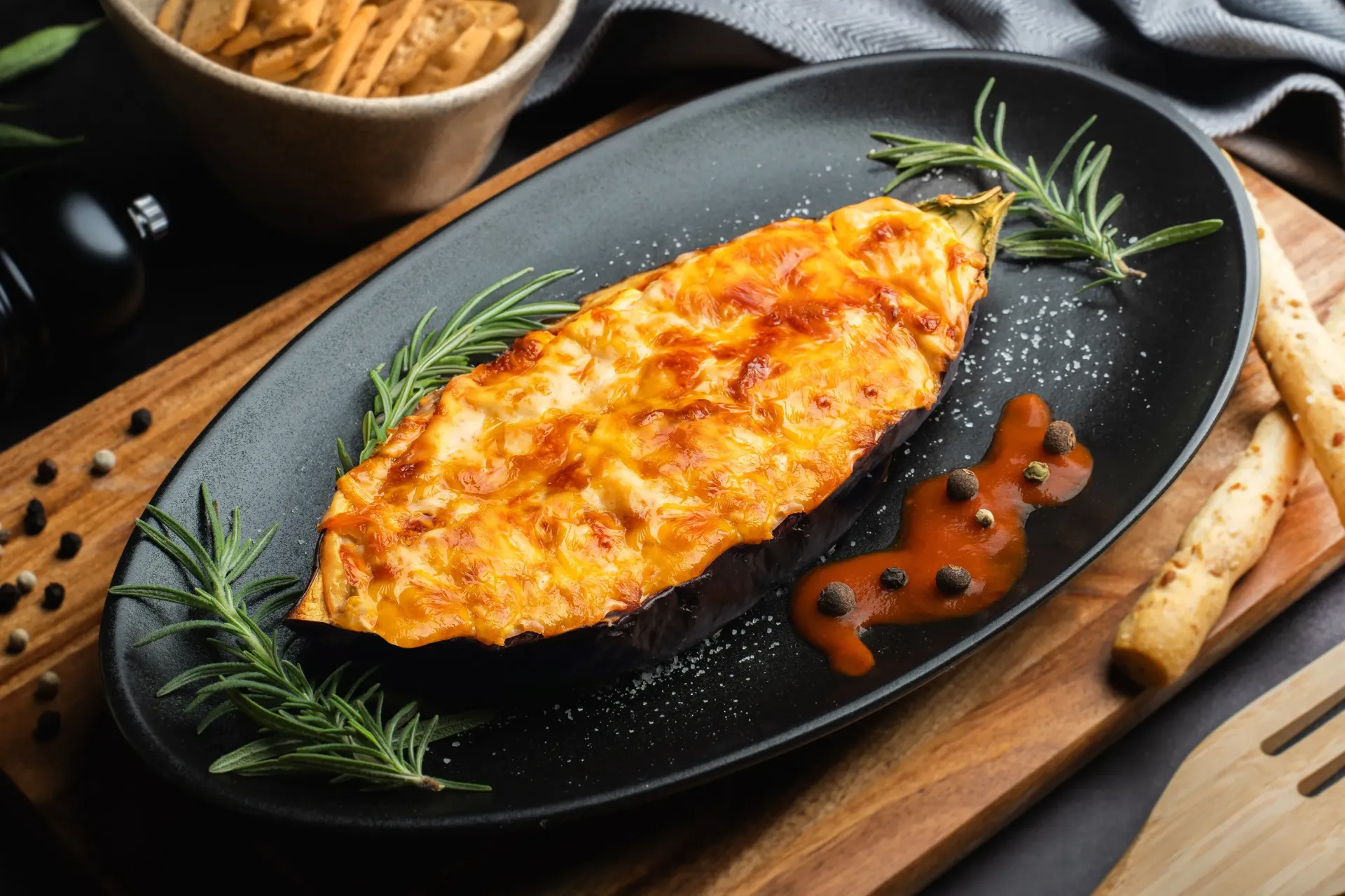 [009765] Berenjena rellena de carne