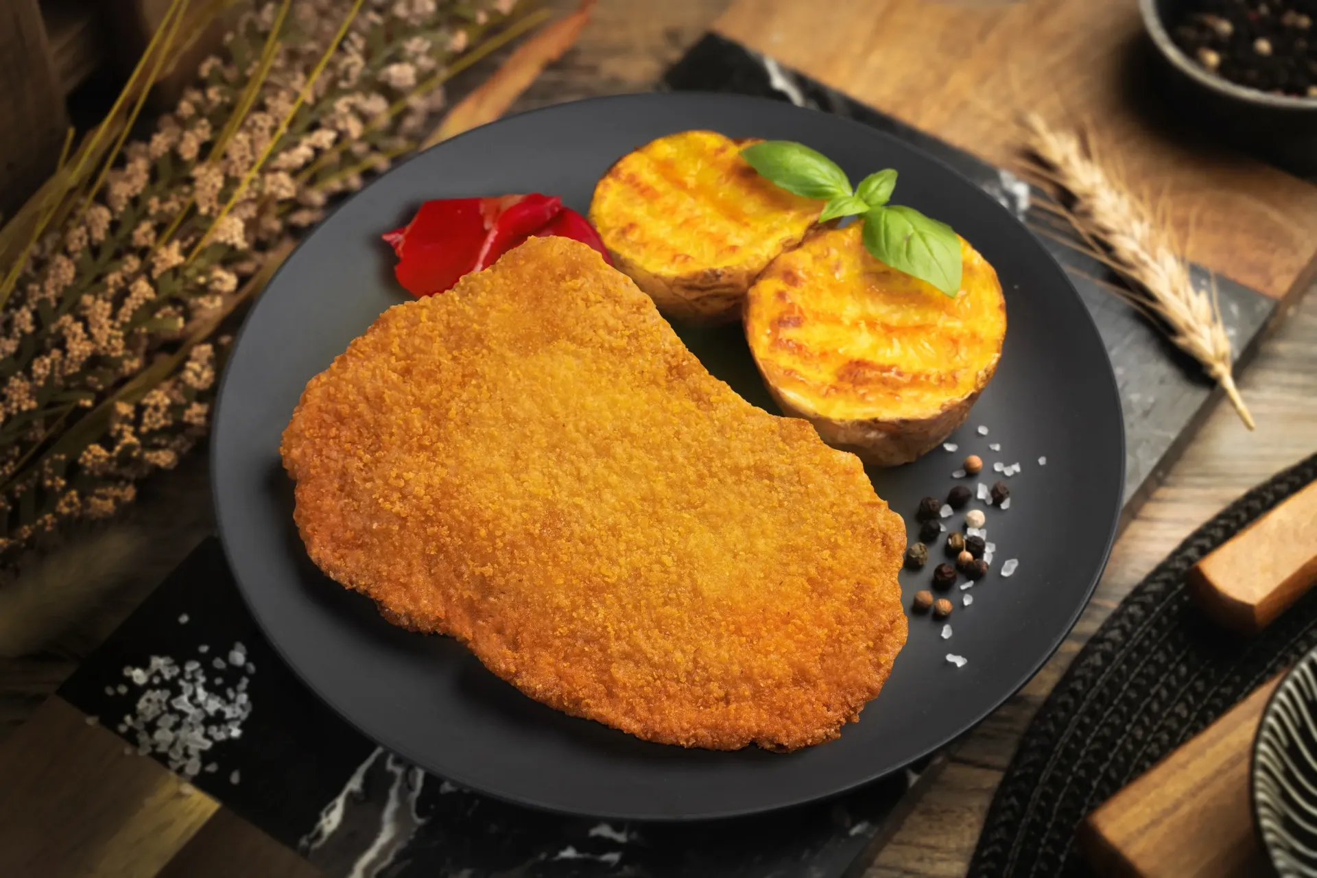 [010014] Cachopo con jamón Coren El de Castañas y patatas