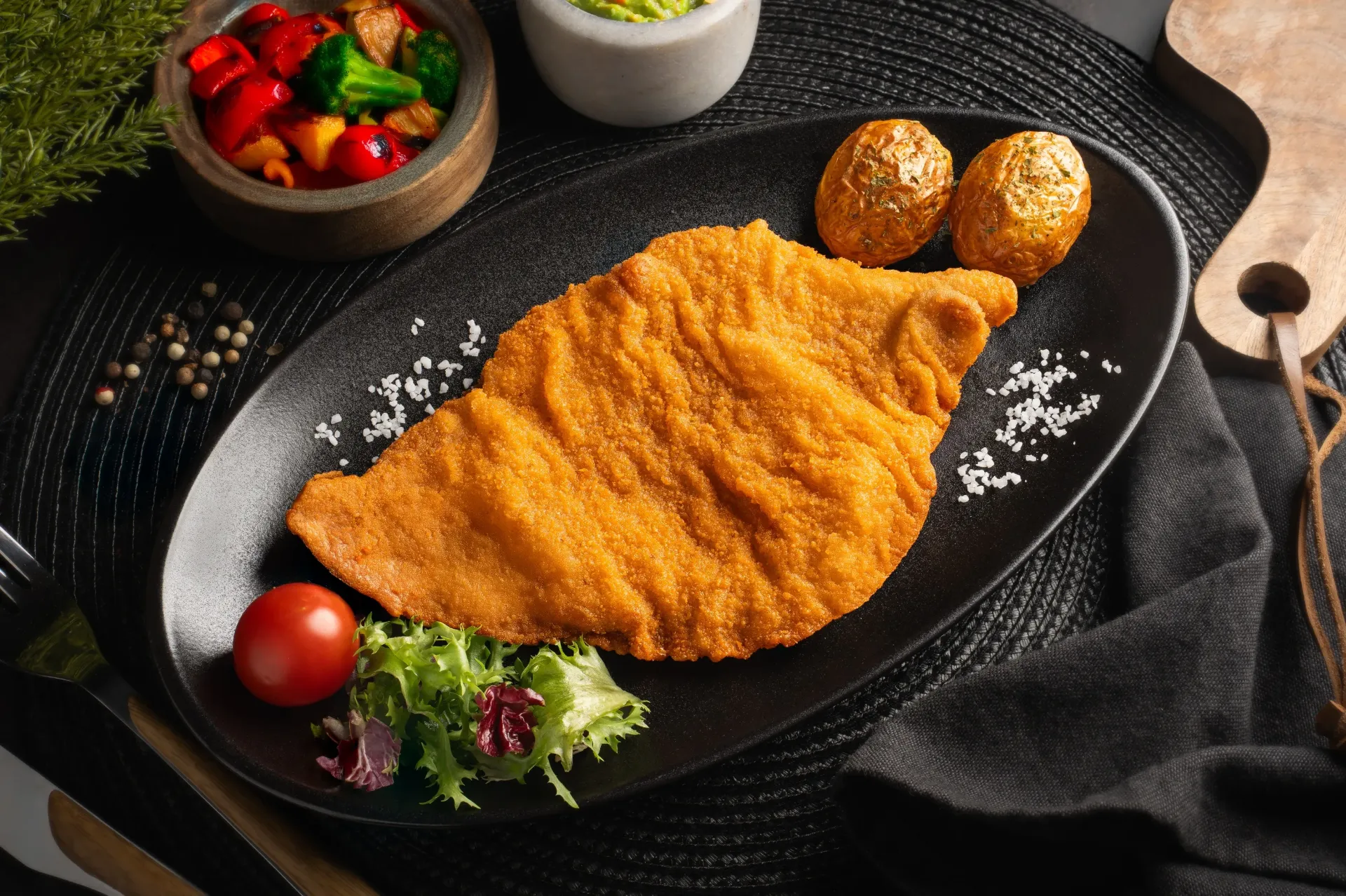 [010235] Milanesa de Ternera Gallega con patatas