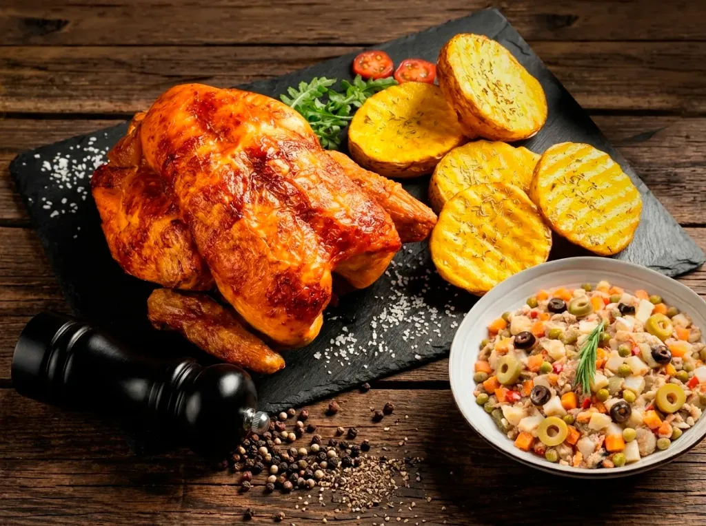 Menú Pollo de Corral Verano