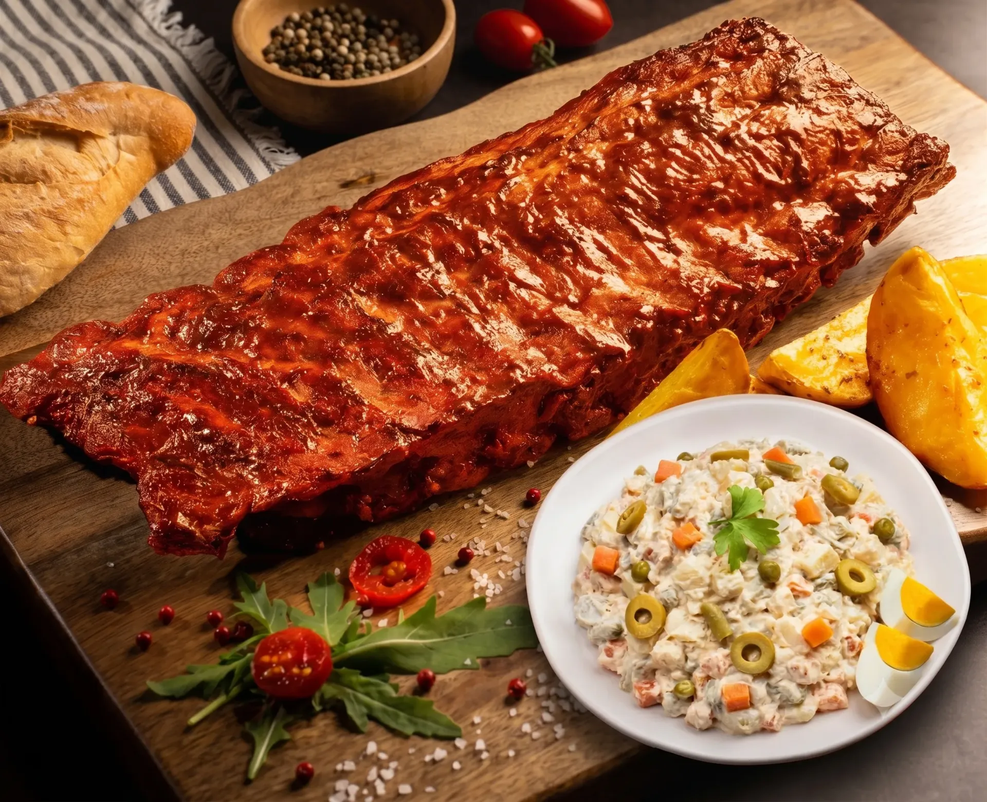 Menú Costilla Barbacoa Verano Asado
